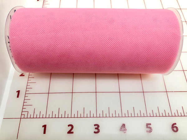Tulle - 6-inches Wide Paris Pink