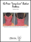 Bodice Pattern - Adult 12 Piece Russian Design by Claudia Folts