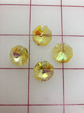 Decorative Gems - Sew-On Yellow AB Acrylic Hexagonal Rhinestones 4PK Close-Out