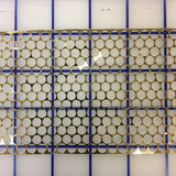 Sequin Trim - 3-inch Honeycomb Sequin Holes Gold
