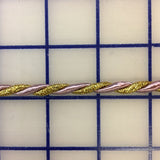 Metallic Trim - 1/4-inch Fancy Twisted Cord Pink and Gold