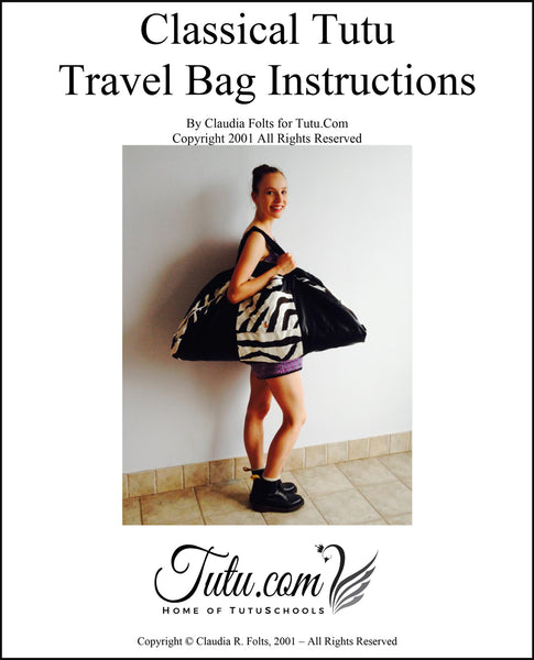 Download - Classical Tutu Bag Pattern with Instructions