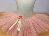 Tutu Child's Pull-On Style Embellished with Ribbons and Flowers