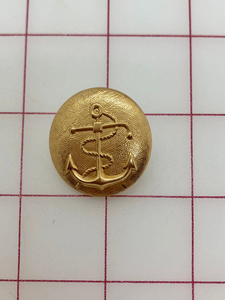 Button - Gold Anchor Button