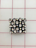 Button - Crystal and Crystal AB Rhinestones Close-Out