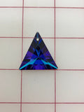 Decorative Gems - Sew-On DropAqua/Purple Triangle 1.125-in Close-Out