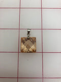 Decorative Gems - Sew-On Drop Light Peach Square .625 x .625-in Close-Out
