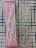 Horsehair: 2.25 inch Waffle Ribbon Light Pink