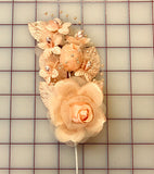 Flowers - Roses with Pearls Peach