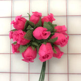 Flowers - Mini Rosebud Bunch Fuchsia