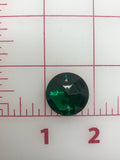 Rhinestones - 22mm Czech Emerald Round Sew-On 3PK