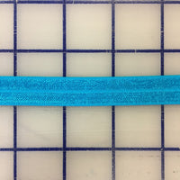 Elastic Fold-Over 5/8 inch Turquoise