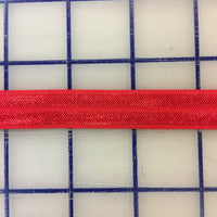 Elastic Fold-Over  5/8 inch Red