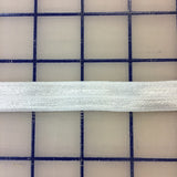 Elastic Fold-Over 5/8 inch White