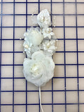 Flowers - Flower Spray Headpiece Ivory