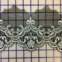 Metallic Trim - 5-inch Black and Silver