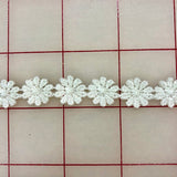 Non-Metallic Trim - 1/2-inch Venise Lace Flower Trim Ivory