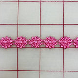 Non-Metallic Trim - 1/2-inch Venise Lace Flower Trim Pink