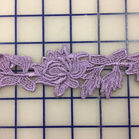 Non-Metallic Trim - 2-inch. Flowered Lace Lavender