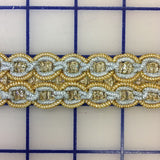 Metallic Trim - 1-inch Gold and Silver