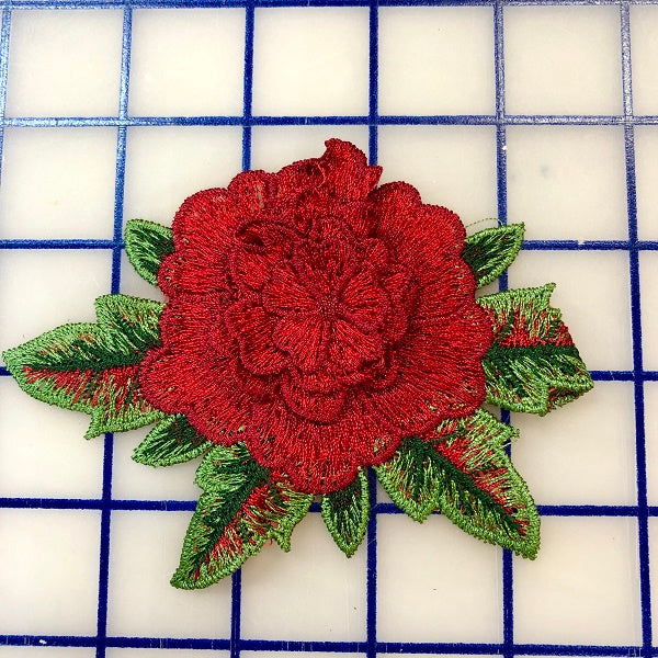Flowers - Red Embroidered Flower
