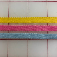 Ribbon on Horsehair - 1-inch Yellow Pink and Blue