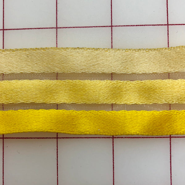 Ribbon on Horsehair - 1.5-inch Ombre Yellow