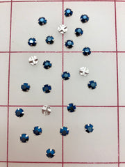 Rhinestones - 16SS Swarovski Rose Montees Metallic Blue