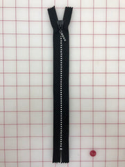 Zippers 10-inch Black with Swarovski 18pp Crystal Rhinestones Close-Out