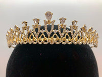 Tiara - Delicate Traditional Crystal and Gold