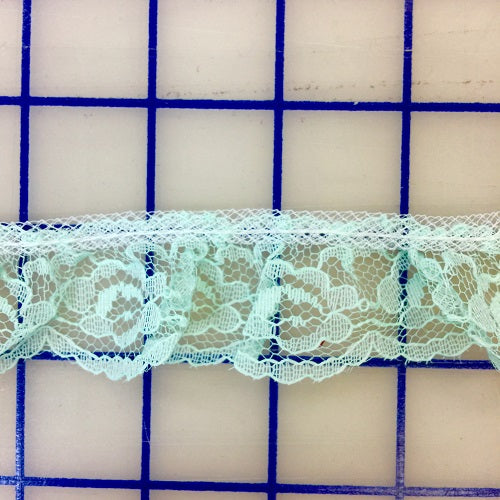Ruffled Lace Trim - 1.25-inch Ruffled Lace Mint