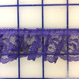 Ruffled Lace Trim - 1.25-inch Ruffled Lace Purple