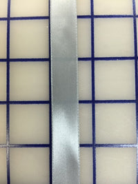 Single Face Satin Ribbon - 5/8-inch Light Grey