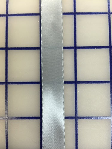 Single Face Satin Ribbon - 5/8-inch Light Grey