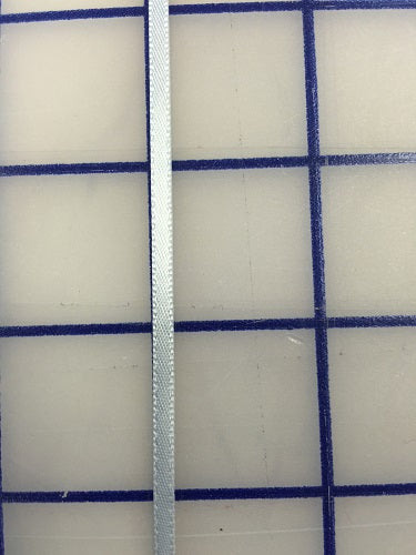 Single Face Satin Ribbon - 1/8-inch Millenium Silver