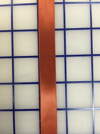Single Face Satin Ribbon - 5/8-inch Rust