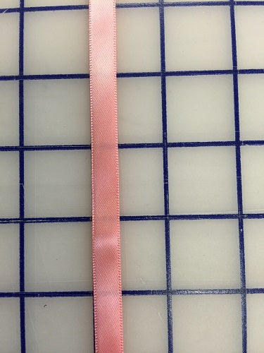 Single Face Satin Ribbon - 3/8-inch Coral