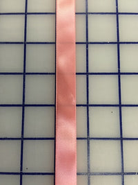 Single Face Satin Ribbon - 5/8-inch Coral