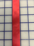 Single Face Satin Ribbon - 7/8-inch Red