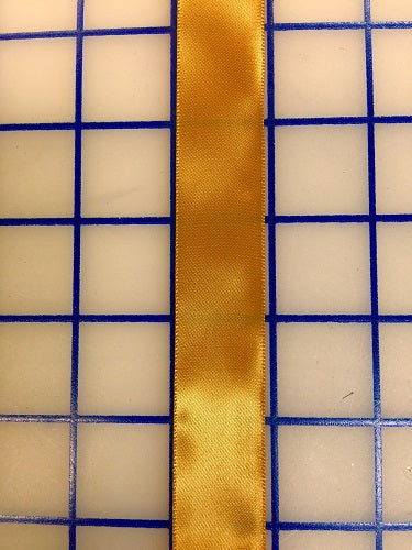 Single Face Satin Ribbon - 7/8-inch Old Gold