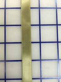 Single Face Satin Ribbon - 1/2-inch Antique Gold