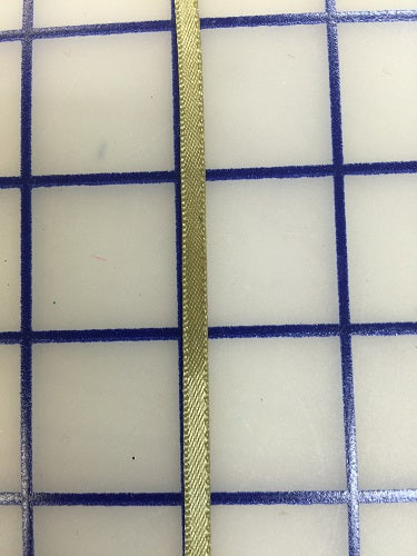 Single Face Satin Ribbon - 1/8-inch Antique Gold