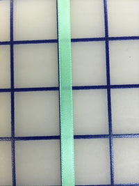 Single Face Satin Ribbon - 1/4-inch Mint
