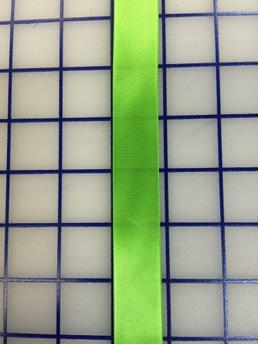 Single Face Satin Ribbon - 7/8-inch Apple Green