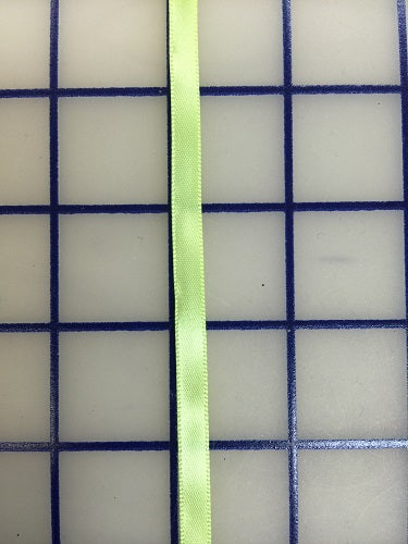 Single Face Satin Ribbon - 1/4-inch Limelight