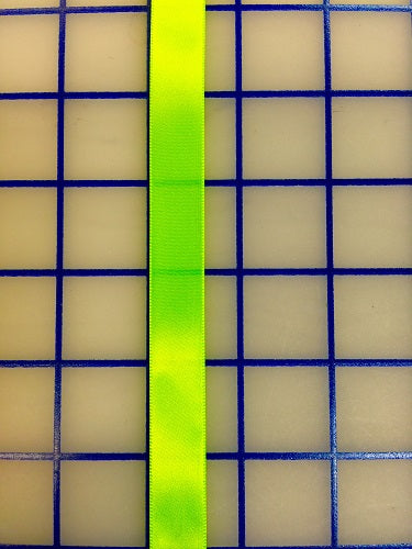 Single Face Satin Ribbon - 5/8-inch Neon Lime