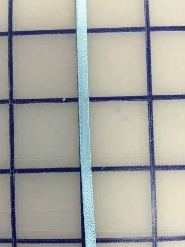 Single Face Satin Ribbon - 1/8-inch Light Blue