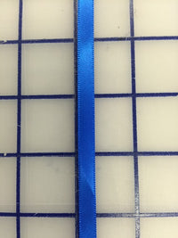 Single Face Satin Ribbon - 1/4-inch Electric Blue