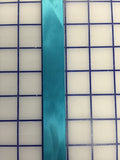 Single Face Satin Ribbon - 7/8-inch Jade Blue