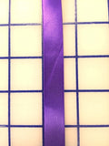 Single Face Satin Ribbon - 5/8-inch Purple